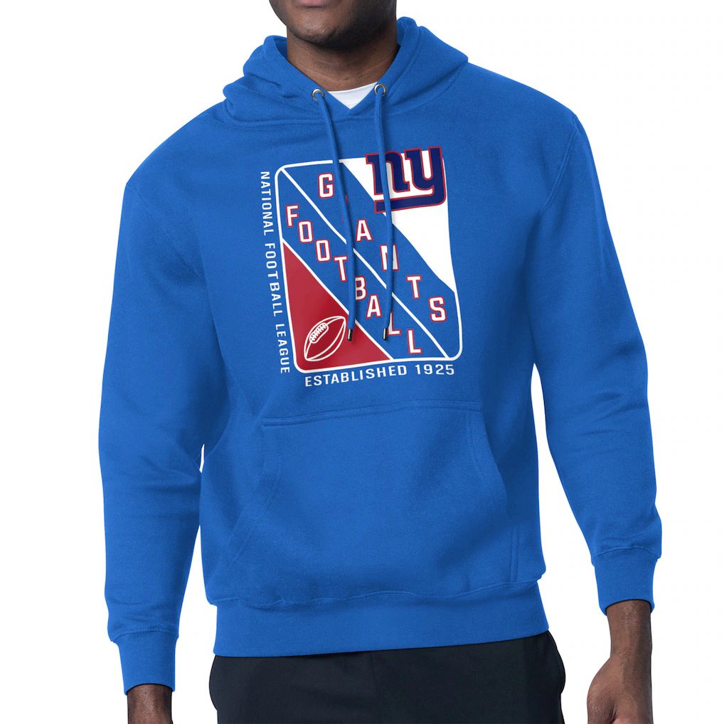 Men 2026 NFL New York Giants blue Hoodie hooded style 03